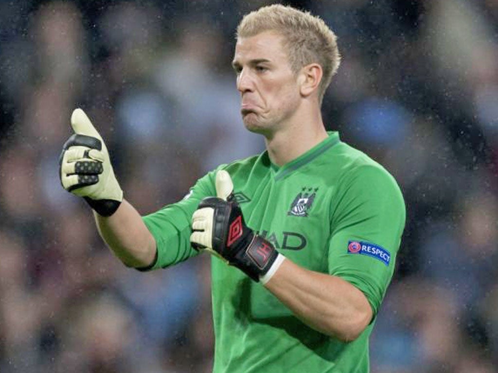Hart hailed for saves that helped Manchester City earn 1-1 champions league draw with Borussia Dortmund