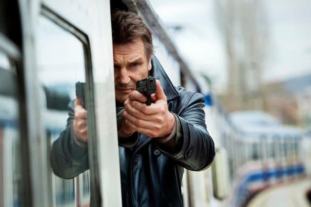 Half-cocked: Liam Neeson in the preposterous 'Taken 2'
