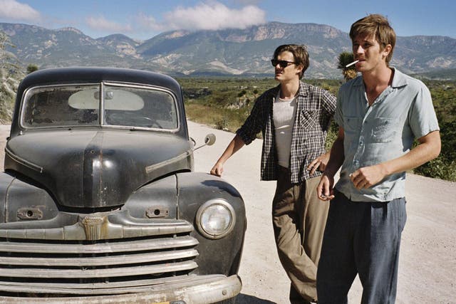 Car trouble: Sam Riley and Garrett Hedlund in the film version of On the Road