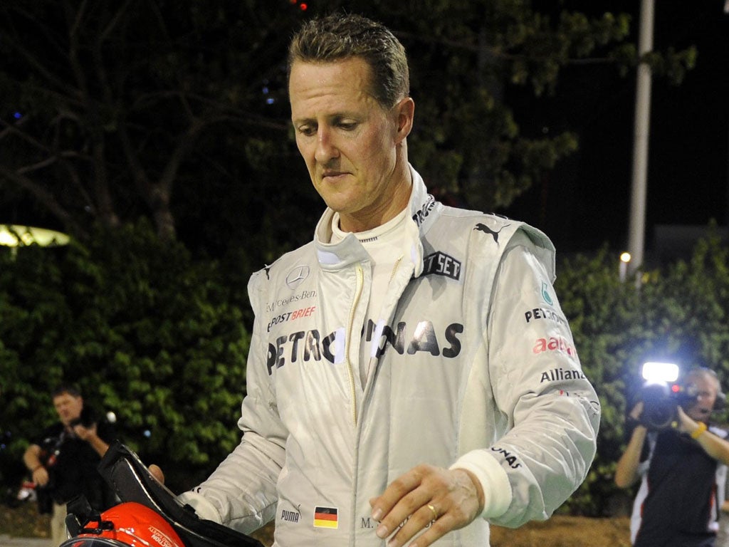 Michael Schumacher has just six races left of his F1 career