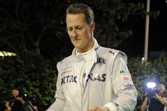 Michael Schumacher has just six races left of his F1 career