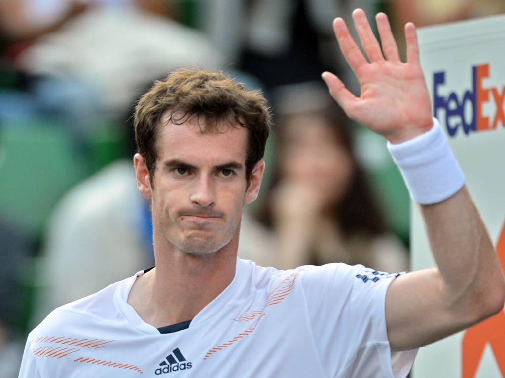 Andy Murray at the Japan Open