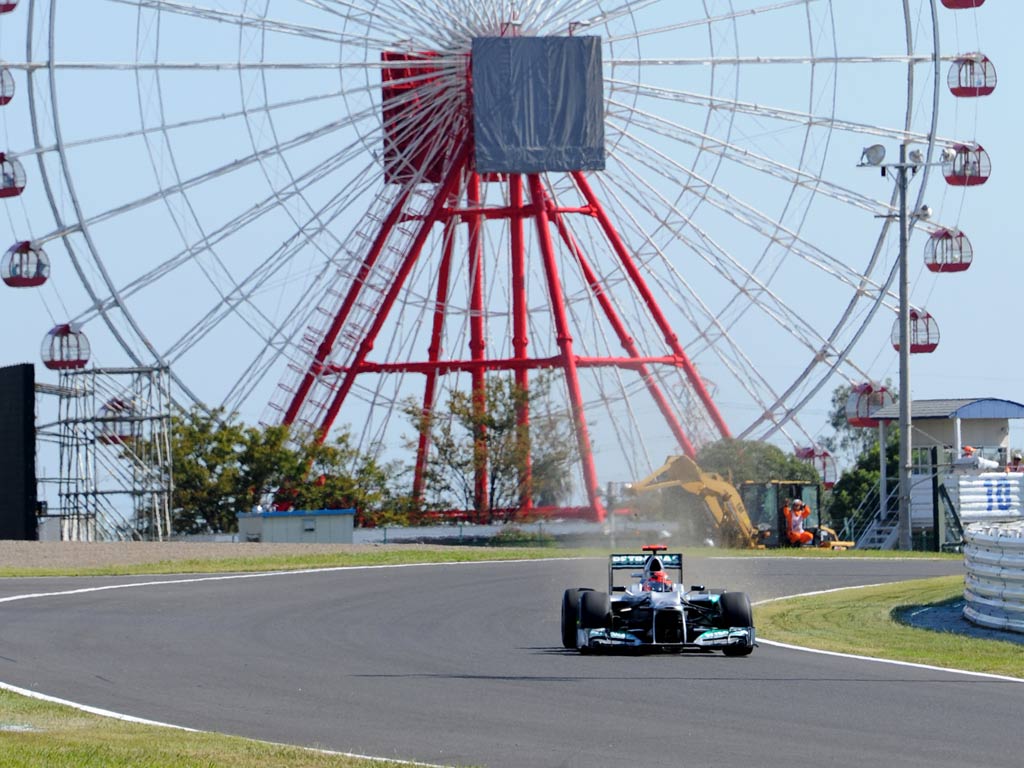 Michael Schumacher pictured in Japan