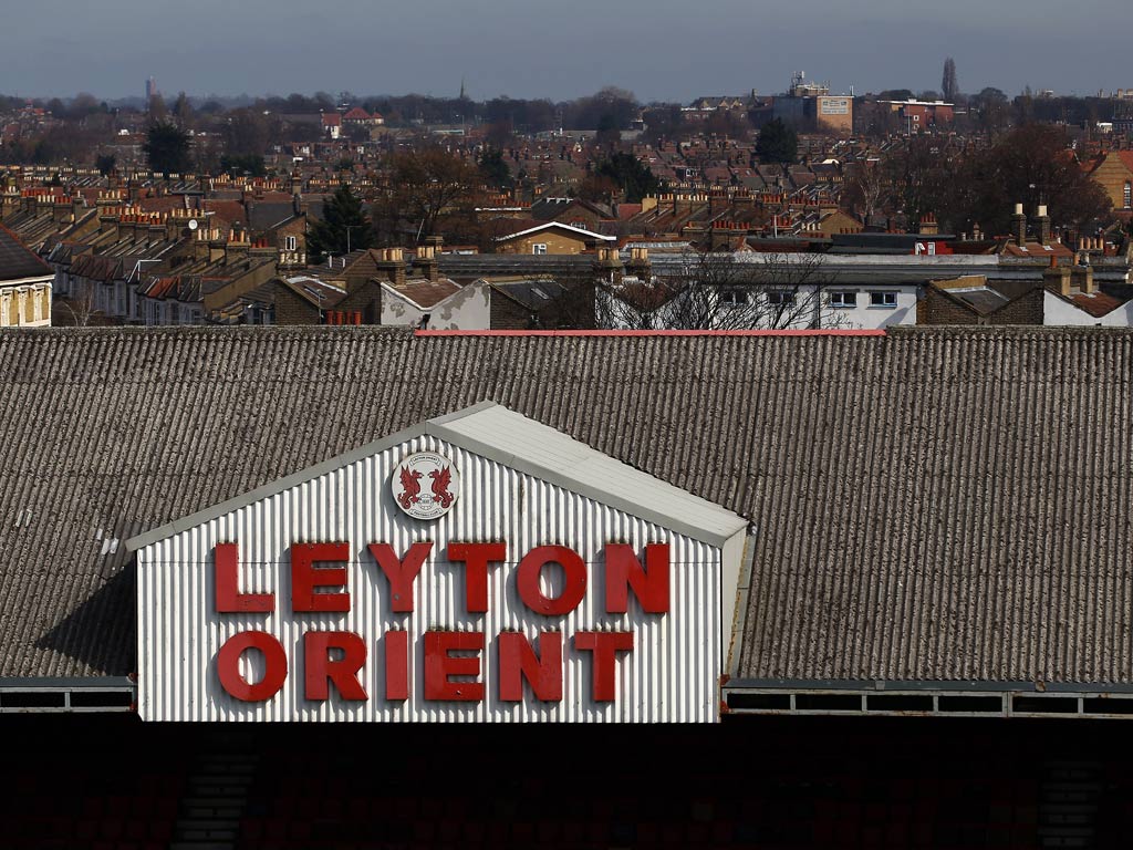 A view of Leyton Orient's Brisbane Road