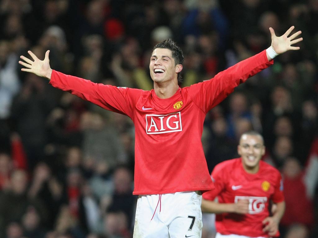 v Newcastle, 12 January 2008 Despite scoring over 100 goals during his time at Manchester United, Ronaldo would score only the one hat-trick. It came against Newcastle in the Premier League. Ronaldo scored from a wonderful flowing move and boo
