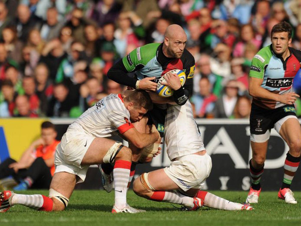 Harlequins suffered an 18-16 home defeat to Saracens last weekend