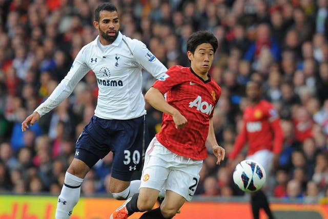 Sandro in action against Manchester United