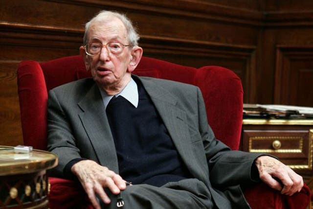 Party man: Hobsbawm at 90. He died last week at 95 