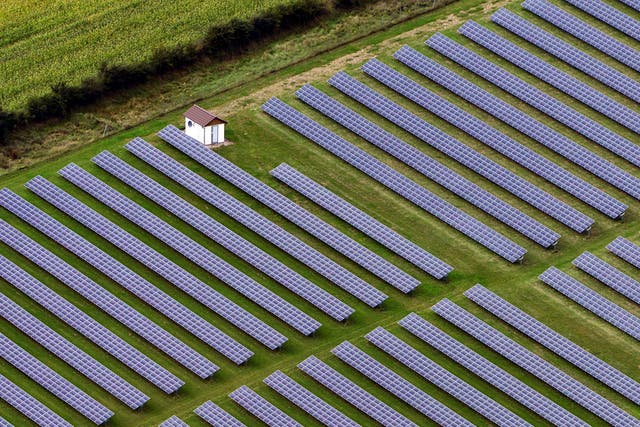 New harvests: Solar power at Husum, Germany: Germans are investing heavily in renewables