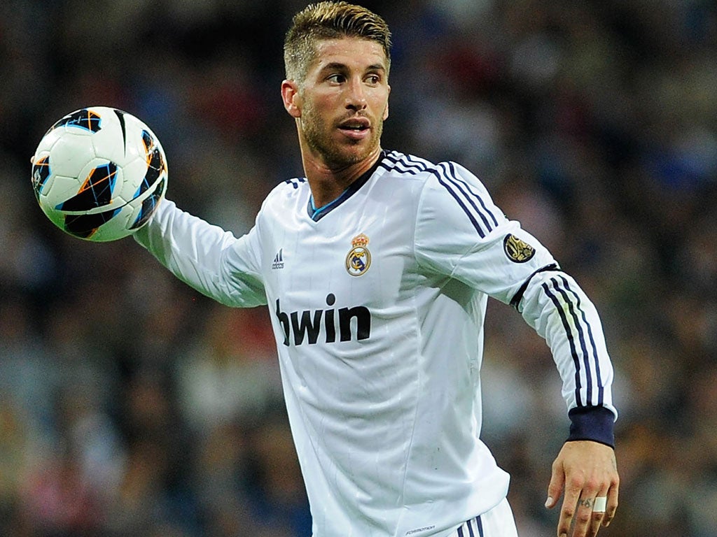 Sub par: Sergio Ramos has been left on the bench by Mourinho this season