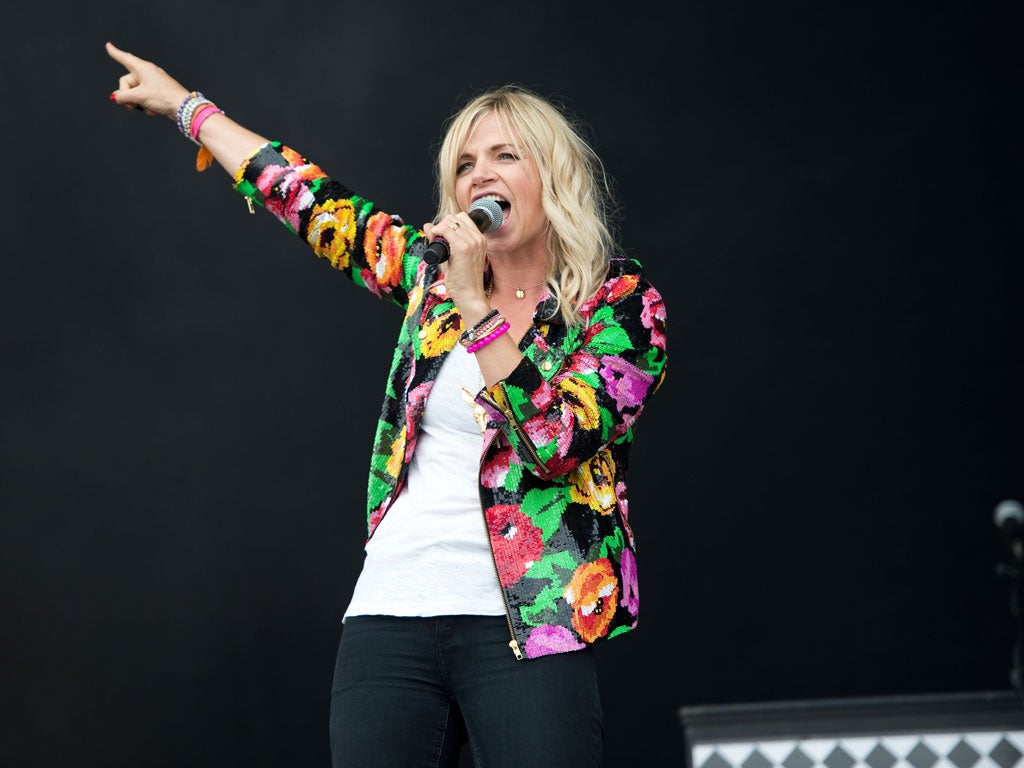 Zoe Ball at the Isle of Wight festival earlier this year