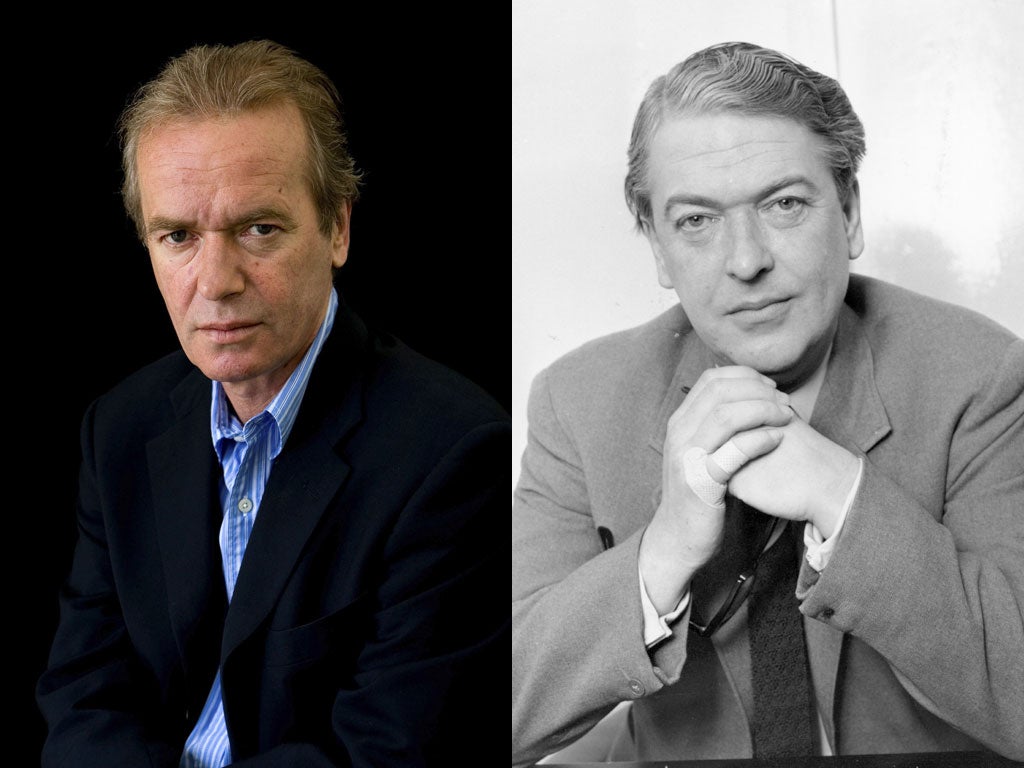 Keep it in the family: writer Martin Amis and his novelist father Kingsley