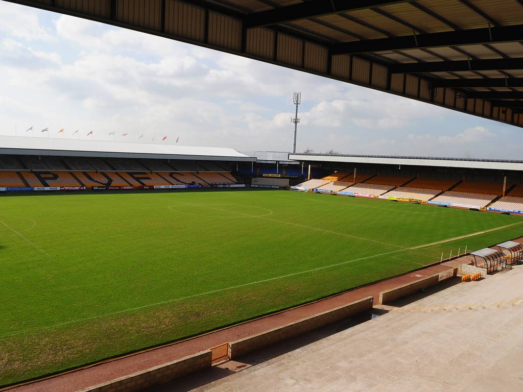A general view of Port Vale's Vale Park