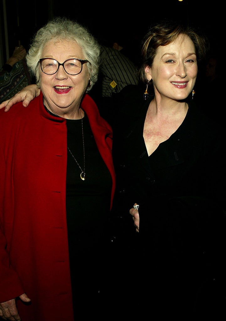 Lois Smith with actress Meryl Streep