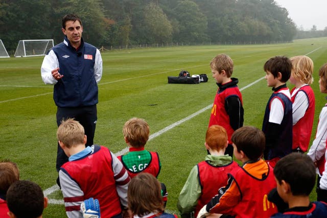 Gary Neville at St George's Park