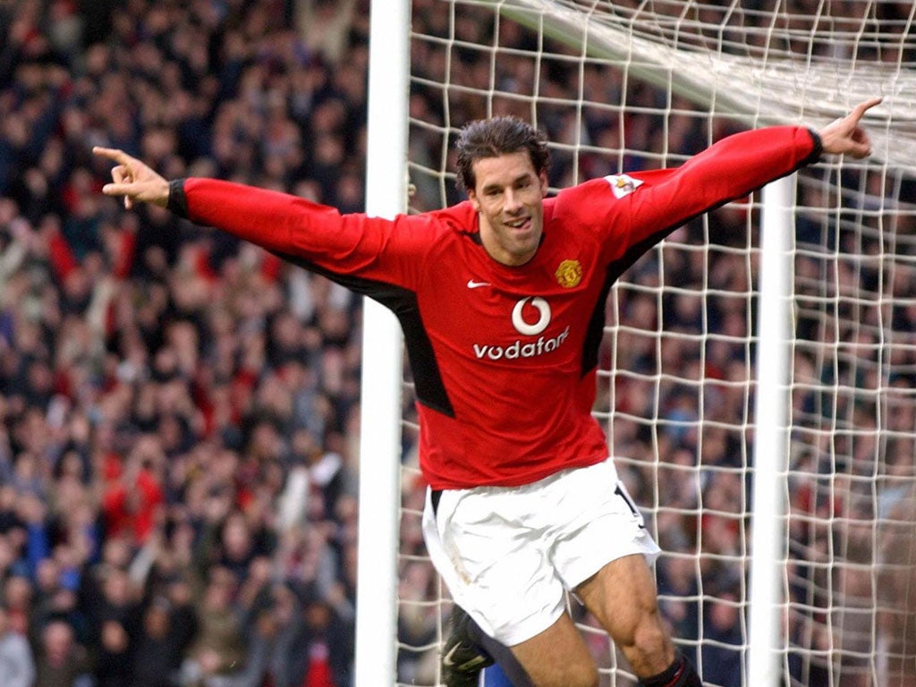 Ruud van Nistelrooy scored 150 goals for United