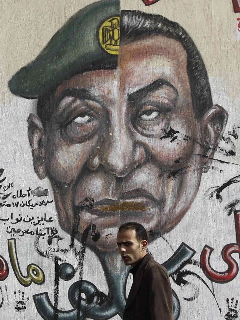 Graffiti on ‘Martyr’s Road’ in Cairo