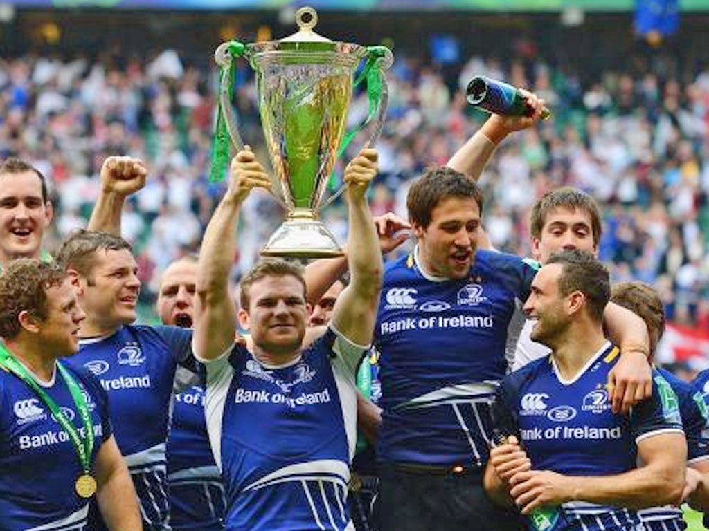 Leinster lift the Heineken Cup in May. The RFU is backing a change of competition format