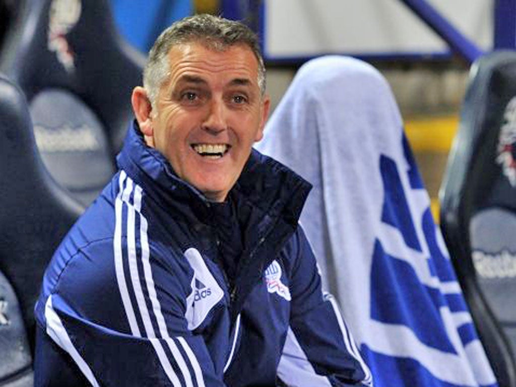 Owen Coyle, the Bolton Wanderers manager
