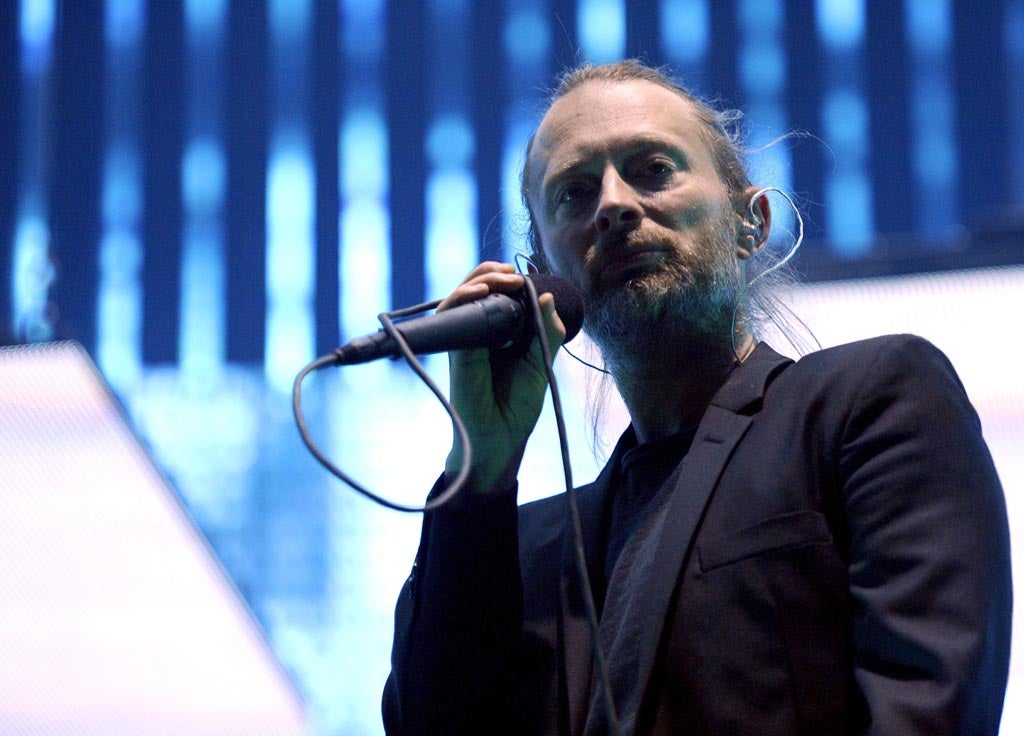 Thom Yorke of Radiohead at the O2