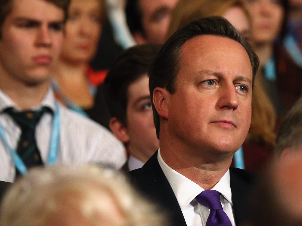 Cameron watched Boris Johnson's speech earlier today