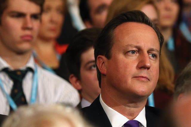 Cameron watched Boris Johnson's speech earlier today