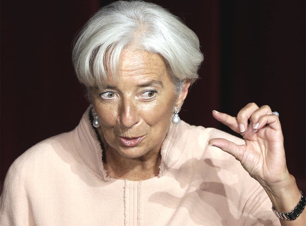 Christine Lagarde, head of the International Monetary Fund