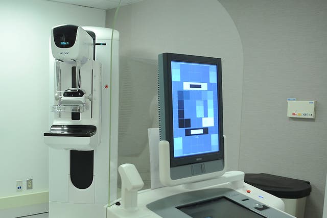 A 3D Mammogram machine at the Dubin Breast Center at the Tisch Cancer Institute at Mount Sinai Hospital in New York City