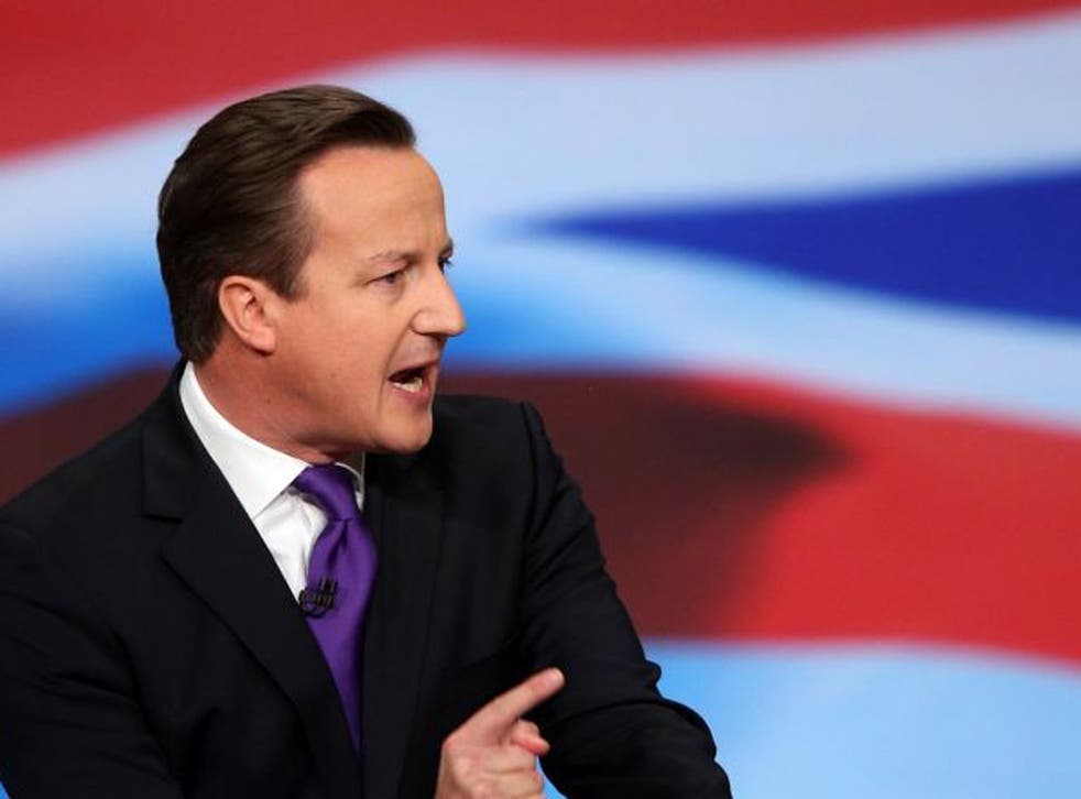 David Cameron told delegates that he was confident that Britain will harness the "individual aspiration and effort".