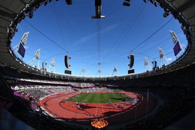 A view of the Olympic Stadium