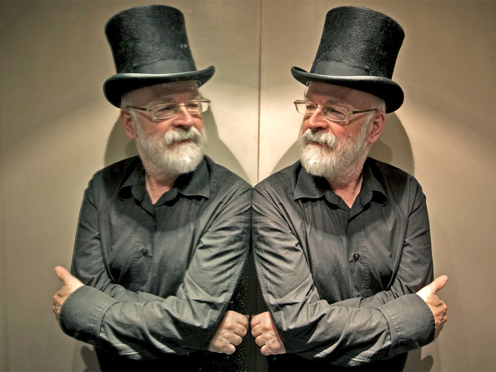 Reflecting: Terry Pratchett, whose new novel 'Dodger' has just been published