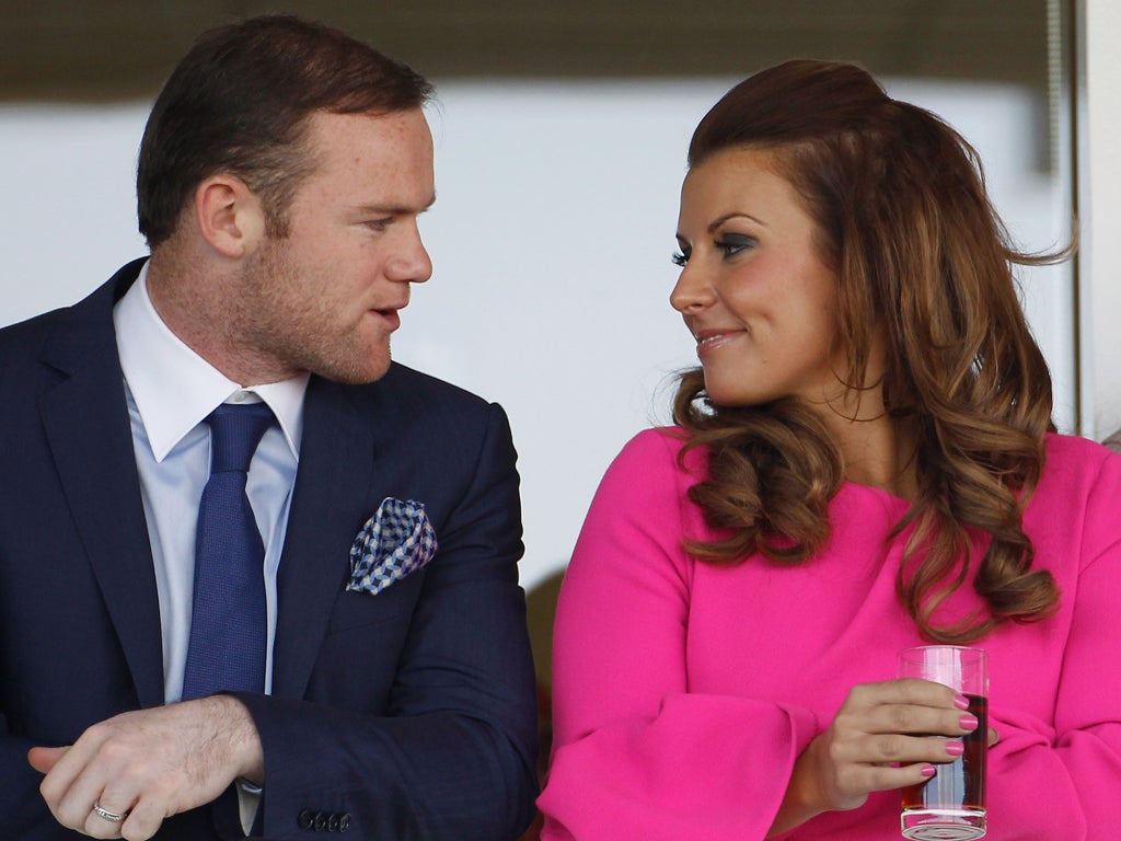 Wayne and Coleen at Aintree in April