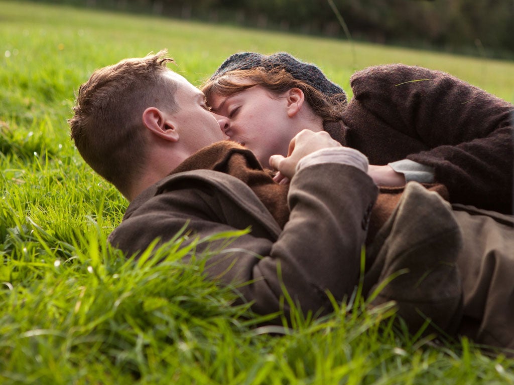 Love and war: Jack O'Connell and Alexandra Roach star in 'Private Peaceful'