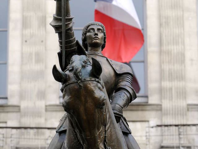 Saintly splendour: Joan’s statue in Vaucouleurs