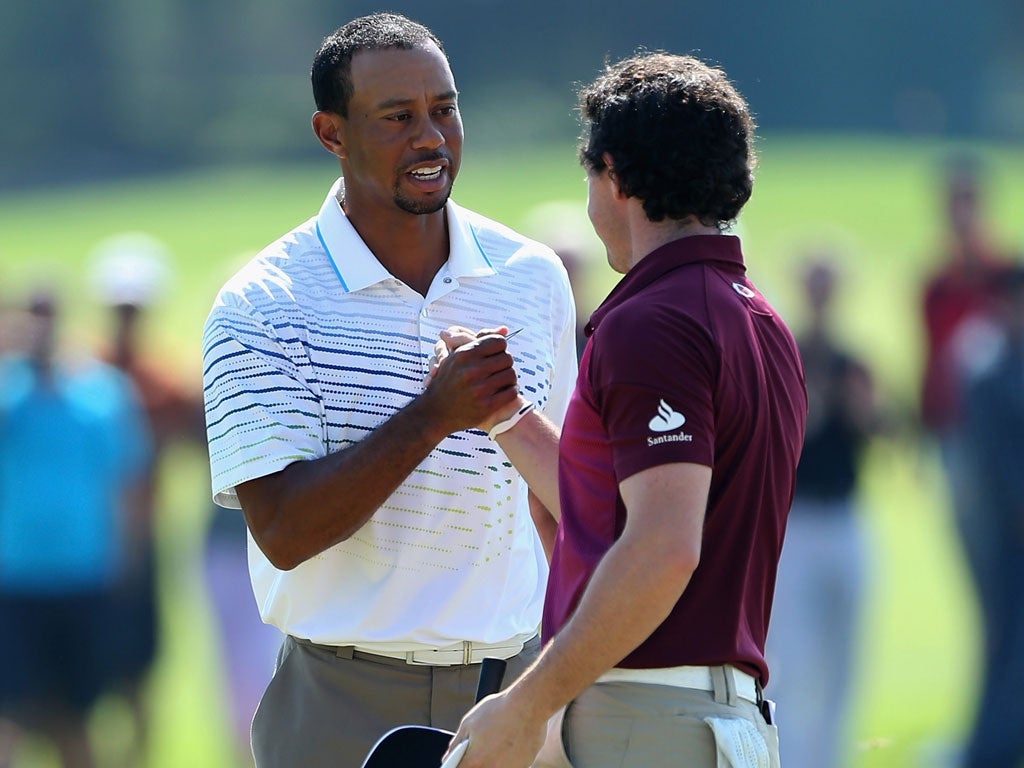 Tiger Woods was ousted by Justin Rose