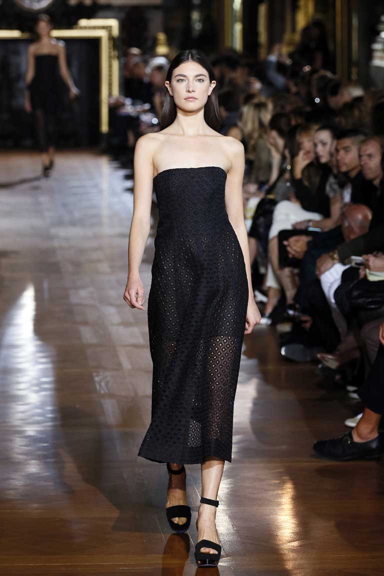 Back to black: Stella McCartney's spring/summer 2013 collection shares Jane Eyre's obsession with minimalist chic