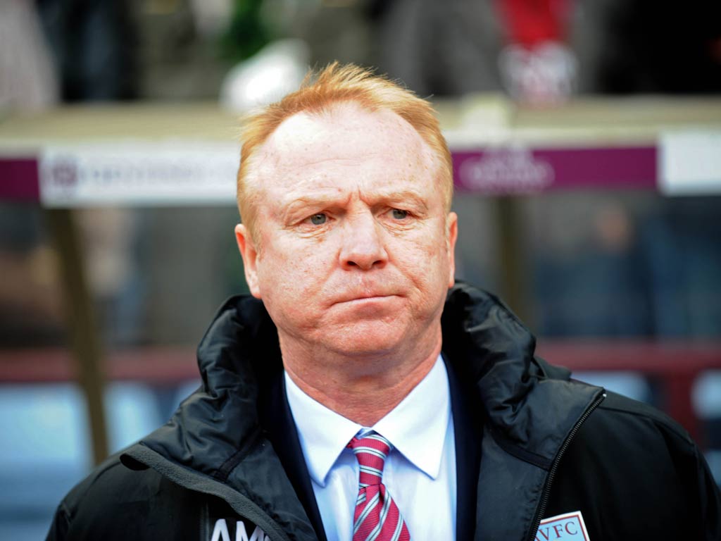 Alex McLeish (Aston Villa, June 17 2011 - May 14 2012) The appointment of McLeish just five days after leaving Villa's arch-rivals Birmingham was greeted with mass protests and anti-McLeish graffiti outside the ground. A poor start to the seas