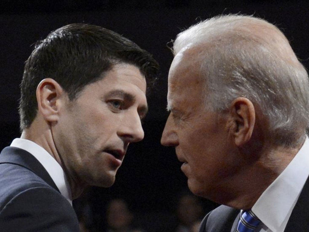 Paul Ryan and Joe Biden yesterday fanned out to the vital battleground state of Ohio