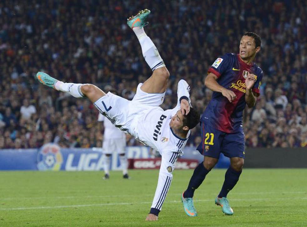 Ronaldo in action against Barcelona’s Adriano Correia last week