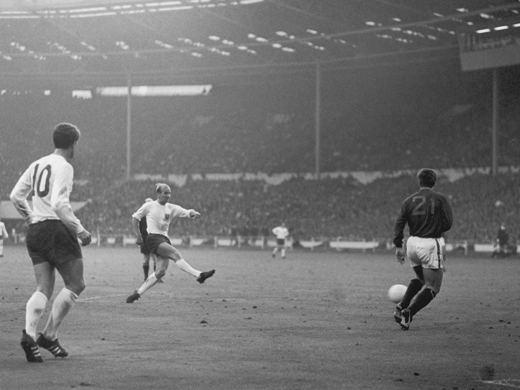 Charlton helped England win the World Cup in 1966, scoring twice in the semi-final win