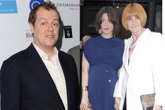 Party people: Tom Parker Bowles; Mary Portas with her partner, Melanie Rickey