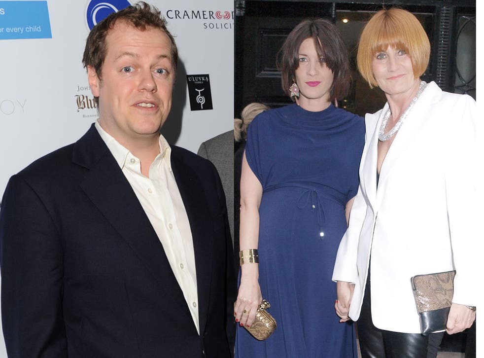Party people: Tom Parker Bowles; Mary Portas with her partner, Melanie Rickey