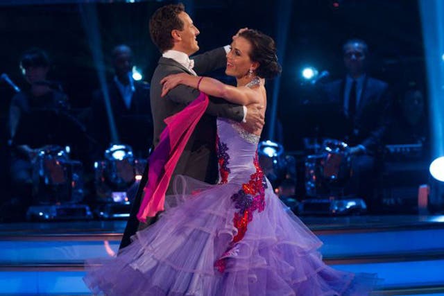 Brendan Cole and Victoria Pendleton on ‘Strictly Come Dancing’ on Saturday