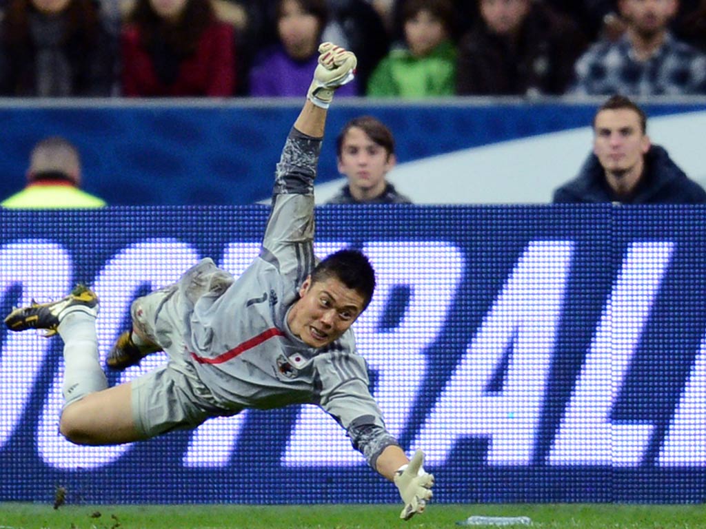 Eiji Kawashima was in inspired form against France