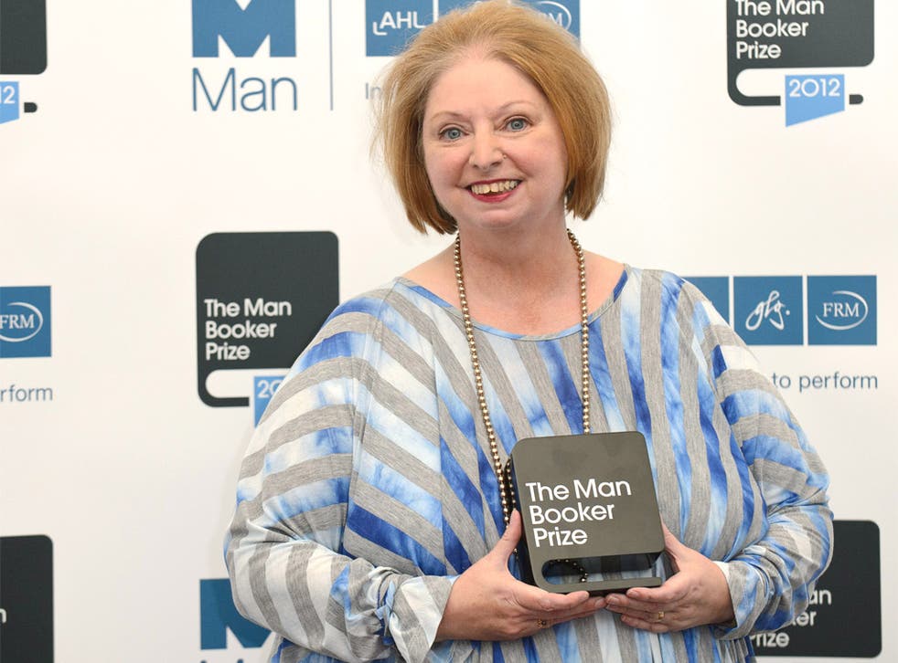 Hilary Mantel with the Man Booker Prize last night for her novel, 'Bring Up The Bodies'