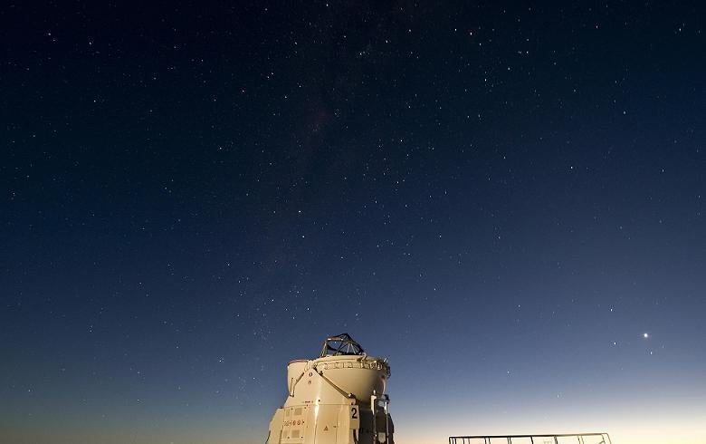 The European Southern Observatory where the footage of the brightest stars in the sky was captured.