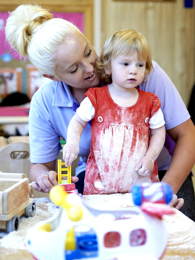 Bringing up baby: childcarer Gaby Wainwright