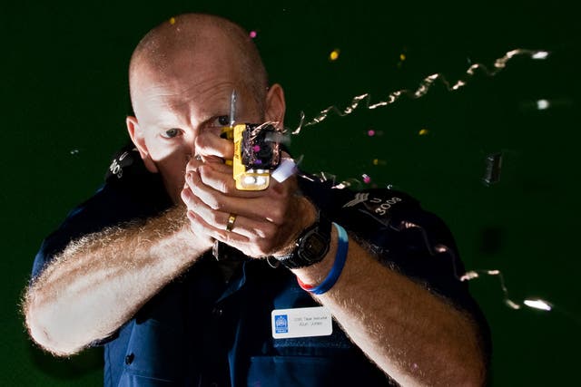Stun guns 20 times more powerful than the Tasers used by police are being illegally shipped into the UK. 