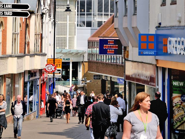 Chain stores are closing and being replaced by bookies and pawn brokers