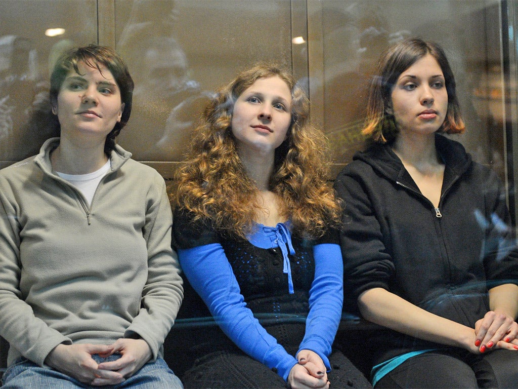 The members of Pussy Riot were jailed for their protest